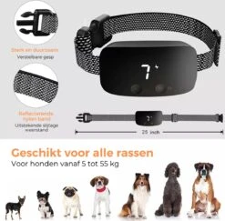 Amaeze Anti Blafband - Opvoedingshalsband Zonder Schok En Diervriendelijk – Blafband Voor Honden – Opvoedingshalsbanden - Voor Kleine En Grote Honden - Antiblafband Zonder Schok Waterdicht - Oplaadbaar - Vibratie En Audio -Hondenspullen Verkoop 1200x1179 4