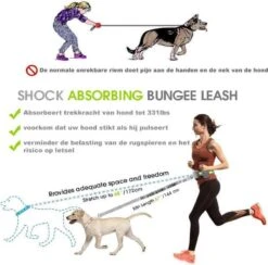 Looplijn Met Heupriem Hands Free - Hondenriem - Reflecterende Hardloopband -Elastische Leiband - Heuptas En Flessenhouder - Zwart - 150 Cm Tot 210 Cm -Hondenspullen Verkoop 1200x1185 6