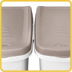 Stefanplast Voerton 25 Liter Wit / Bruin Voor Circa 10 Kg. Hondenvoer -Hondenspullen Verkoop 1200x1196 3