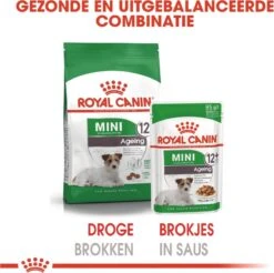 Royal Canin Shn Mini Ageing 12plus Pouch - Hondenvoer - 12x85 G -Hondenspullen Verkoop 1200x1197 4