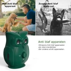 Bolify - Anti Blaf Apparaat - Anti Blafband - Anti Blaf - Zonder Schok - Diervriendelijk - Ultrasoon - Uil Model -Hondenspullen Verkoop 1200x1200 1030