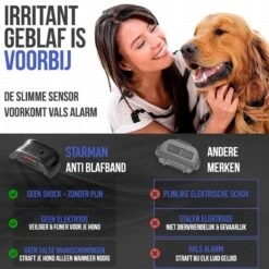 STARMAN Anti Blafband Voor Honden - 3-60KG - Diervriendelijk - Zonder Schok - Vibratie En Audio - Anti Blaf Band 16 STARMAN Anti Blafband Voor Honden - 3-60KG - Diervriendelijk - Zonder Schok - Vibratie En Audio - Anti Blaf Band -Hondenspullen Verkoop 1200x1200 1093
