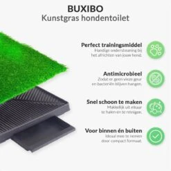 Merkloos Hondentoilet Kunstgras Met Bak - Indoor Dierentoilet - Uitneembare Opvangbak - Puppy Training Pets - Outdoor/Balkon/Tuin/Indoor Toilet - 50x64 Cm -Hondenspullen Verkoop 1200x1200 1147