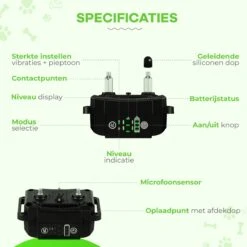 Petz - Anti Blafband - Anti Blafband Voor Kleine En Grote Honden - 5-55 KG - Vibratie En Audio - Diervriendelijk - GEEN Schokken - Opvoedingshalsband Zonder Schok En Diervriendelijk - Waterdicht - Oplaadbaar -Hondenspullen Verkoop 1200x1200 1158