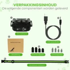 Petz - Anti Blafband - Anti Blafband Voor Kleine En Grote Honden - 5-55 KG - Vibratie En Audio - Diervriendelijk - GEEN Schokken - Opvoedingshalsband Zonder Schok En Diervriendelijk - Waterdicht - Oplaadbaar -Hondenspullen Verkoop 1200x1200 1159