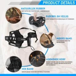 Sharon B Muilkorf Hond - Zwart - XL - Comfortabel - Snuitomtrek 34 Tot 37 Cm - Voor Grote Honden 15 Sharon B Muilkorf Hond - Zwart - XL - Comfortabel - Snuitomtrek 34 Tot 37 Cm - Voor Grote Honden -Hondenspullen Verkoop 1200x1200 1181