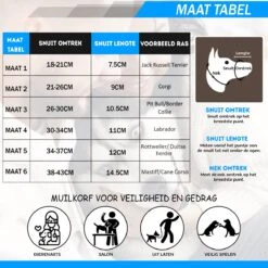 Sharon B Muilkorf Hond - Zwart - XL - Comfortabel - Snuitomtrek 34 Tot 37 Cm - Voor Grote Honden 22 Sharon B Muilkorf Hond - Zwart - XL - Comfortabel - Snuitomtrek 34 Tot 37 Cm - Voor Grote Honden -Hondenspullen Verkoop 1200x1200 1185