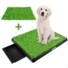 AWEMOZ Hondentoilet Kunstgras - Met 2 Matten En Opvangbak - 64x52x7,5cm - Puppy Pads - Zindelijkheidstraining Hond - Training Pads - Indoor / Outdoor Honden Toilet -Hondenspullen Verkoop 1200x1200 1238