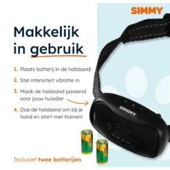 Simmy Anti Blafband - Diervriendelijke Opvoedingshalsband - Zwart En Blauw - Diervriendelijk - Zonder Schok - Anti Blaf Band Voor Grote En Kleine Honden 17 Simmy Anti Blafband - Diervriendelijke Opvoedingshalsband - Zwart En Blauw - Diervriendelijk - Zonder Schok - Anti Blaf Band Voor Grote En Kleine Honden -Hondenspullen Verkoop 1200x1200 1253
