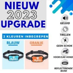 MyPets™ Anti-blafband - Anti Blaf Apparaat - Voor Kleine Honden En Grote Honden - Diervriendelijk - Opvoedingshalsband - Trainingshalsband - 2022/2023 Versie - Inclusief Batterijen -Hondenspullen Verkoop 1200x1200 1258