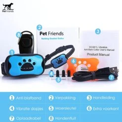 PetFriends Anti Blafband Zonder Schok - Gratis Hondenfluit - USB Oplaadbaar - Anti Blaf Apparaat - Opvoedingshalsband - Voor Grote En Kleine Honden -Hondenspullen Verkoop 1200x1200 1271