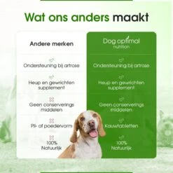 DOG OPTIMAL Gewricht Supplement 120 Stuks - Mobility - Glucosamine Hond - Artrose - Heupdysplasie - Gewrichten - Hondensnacks - Hondenkoekjes - Hondensupplementen - Honden - Puppy - Hondenvoeding -Hondenspullen Verkoop 1200x1200 189
