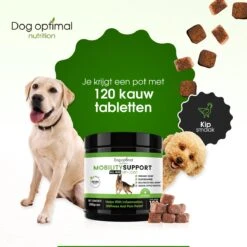 DOG OPTIMAL Gewricht Supplement 120 Stuks - Mobility - Glucosamine Hond - Artrose - Heupdysplasie - Gewrichten - Hondensnacks - Hondenkoekjes - Hondensupplementen - Honden - Puppy - Hondenvoeding -Hondenspullen Verkoop 1200x1200 195