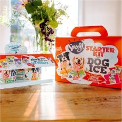 Smoofl Honden Lekkernij - Starter Kit Om Je Eigen Honden Ijs Te Maken, Kit Met 2 Ijsmixen Voor Honden, Pindakaas En Aardbei Smaak, Een Pootvormige Silicone Vorm - Voor 4 Hondenijsjes -Hondenspullen Verkoop 1200x1200 25