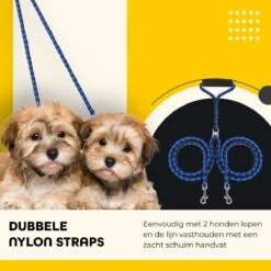 KCMultisupplies Dubbele Hondenriem Voor 2 Honden - Duo Hondenlijn Voor Hond - 120cm - Hondenleiband Riem -Hondenspullen Verkoop 1200x1200 275