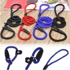 LOUZIR Cesar Millan Sliplijn -Nylon - Hondenriem -verstelbaar- Zwart - 130 Cm -Hondenspullen Verkoop 1200x1200 277