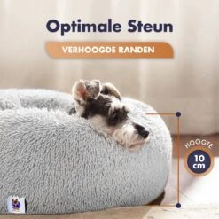 Pet Perfect Donut Hondenmand XXL - 100cm - Fluffy Hondenkussen - Hondenbed - Créme/Bruin -Hondenspullen Verkoop 1200x1200 376