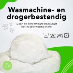 Doxie® Hondenmand – Kattenmand – ⌀ 100 Cm – Met Afneembare Hoesje – Lichtgrijs -Hondenspullen Verkoop 1200x1200 412