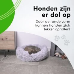 Doxie® Hondenmand – Kattenmand – ⌀ 100 Cm – Met Afneembare Hoesje – Lichtgrijs -Hondenspullen Verkoop 1200x1200 413