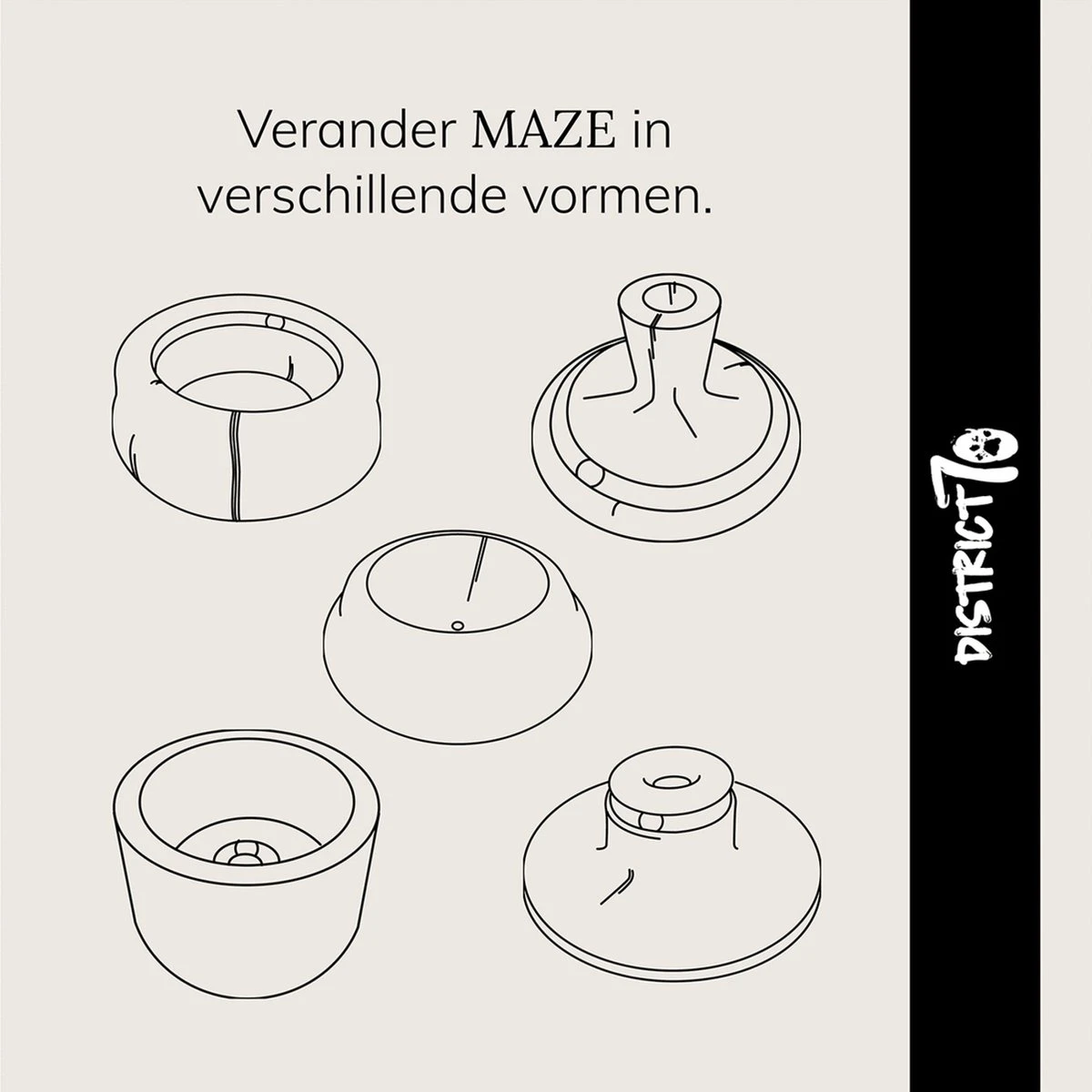 District 70 MAZE 3-in-1 Opvouwbare Kartonnen Kattenmand - Inclusief Catnip Balletje - Voor Slapen, Spelen En Krabben! 21 District 70 MAZE 3-in-1 Opvouwbare Kartonnen Kattenmand - Inclusief Catnip Balletje - Voor Slapen, Spelen En Krabben! - Afbeelding 19
