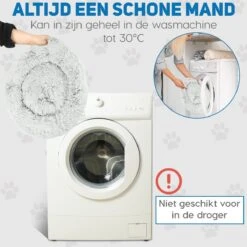 Pawzle Hondenmand - Donut Hondenkussen - Kattenmand - Bed Voor Honden & Katten - Wasbaar - 100cm - Grijs 12 Pawzle Hondenmand - Donut Hondenkussen - Kattenmand - Bed Voor Honden & Katten - Wasbaar - 100cm - Grijs -Hondenspullen Verkoop 1200x1200 565