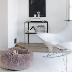 District 70 FUZZ - Hondenmand Comfortabel En Zacht Pluche - Zand, Oudroze, Donkergrijs En Lichtgrijs In S/M/L/XL - Maat: Large, Kleur: Zand -Hondenspullen Verkoop 1200x1200 753