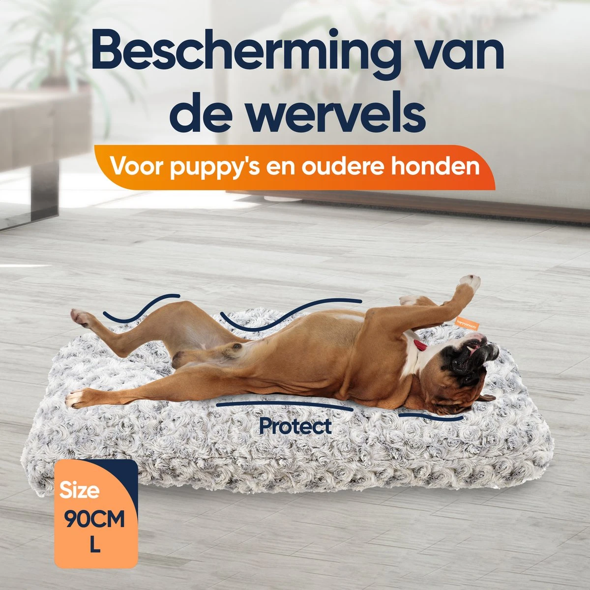 Happysnoots Hondenkussen 70 X 50cm - Hondenbed - Donut Dog Bed - Fluffy - Grijs - Wasbaar 10 Happysnoots Hondenkussen 70 X 50cm - Hondenbed - Donut Dog Bed - Fluffy - Grijs - Wasbaar - Afbeelding 8