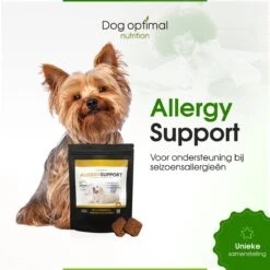 DOG OPTIMAL ALLERGY SUPPORT 90 Stuks - Allergie - Honden - Hondensnacks - Hondenkoekjes - Hondensupplementen - Honden - Puppy - Hondenvoeding - Weerstand - Supplement -Hondenspullen Verkoop 1200x1200 8