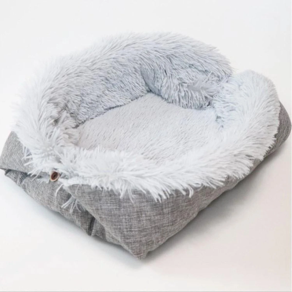 Reayou Kattenmand - Kattenkussen - Kattenbed Hondenkussen - Hondenmand - Grijs- 51 X 61 Cm 11 Reayou Kattenmand - Kattenkussen - Kattenbed Hondenkussen - Hondenmand - Grijs- 51 X 61 Cm - Afbeelding 9