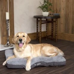 Scruffs Cosy - Comfortabel Hondenkussen In Grijs, Beige Of Karamel - Met Imitatie Suède Buitenvoering En Superzachte Binnenvoering - 100 X 70 Cm - Grijs -Hondenspullen Verkoop 1200x1200 832