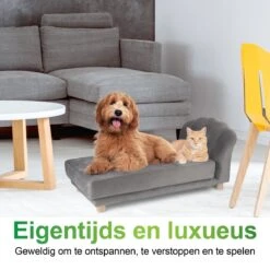 Maxxpro Katten- En Hondenbank - Grijs - Verhoogd Met Houten Poten - Fluweel Materiaal - 90 X 44 X 34 Cm - Huisdieren Tot 80 KG 12 Maxxpro Katten- En Hondenbank - Grijs - Verhoogd Met Houten Poten - Fluweel Materiaal - 90 X 44 X 34 Cm - Huisdieren Tot 80 KG -Hondenspullen Verkoop 1200x1200 910