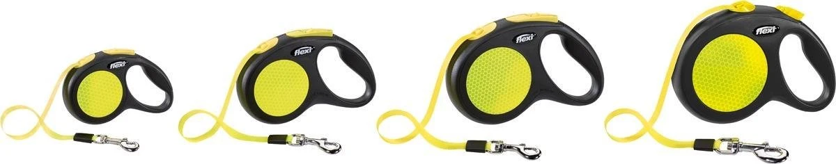Flexi New Neon Tape - Hondenriem - Geel/Zwart - L - 5 M - (<50 Kg) 11 Flexi New Neon Tape - Hondenriem - Geel/Zwart - L - 5 M - (<50 Kg) - Afbeelding 9
