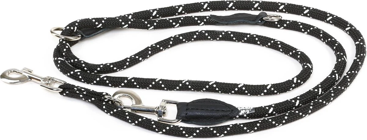 Julius K9 - Verstelbare Reflecterende Hondenriem - Lengte Verstelbaar Van 130-220cm - Ronde Vorm 1.2cm Dik 3 Julius K9 - Verstelbare Reflecterende Hondenriem - Lengte Verstelbaar Van 130-220cm - Ronde Vorm 1.2cm Dik