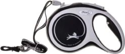 Flexi Rollijn New Comfort Koord M Zwart&Lichtgrijs - Hondenriem - 8 M -Hondenspullen Verkoop 1200x519 1