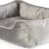 Topmast Hondenbed - Dierenmand - Dierenkussen - Molly - Zilver - 56 X 46 X 16 Cm - 1 + 1 GRATIS -Hondenspullen Verkoop 1200x590 2