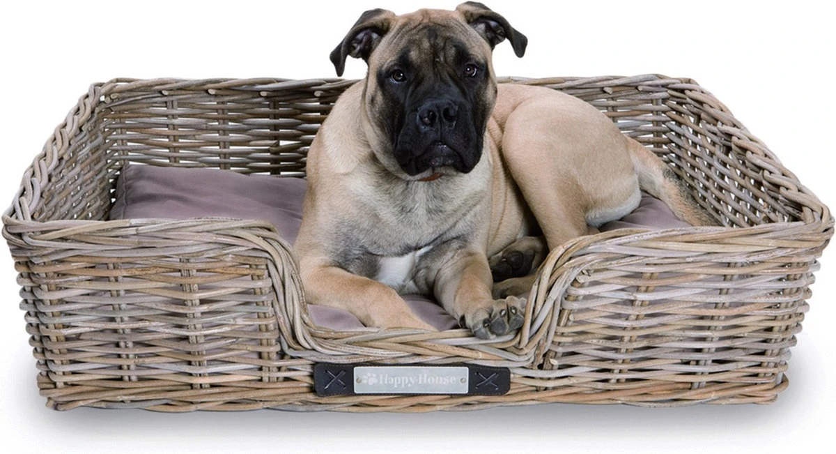 Happy-House Rieten Hondenmand - XXL - 100 X 80 Cm 4 Happy-House Rieten Hondenmand - XXL - 100 X 80 Cm - Afbeelding 2