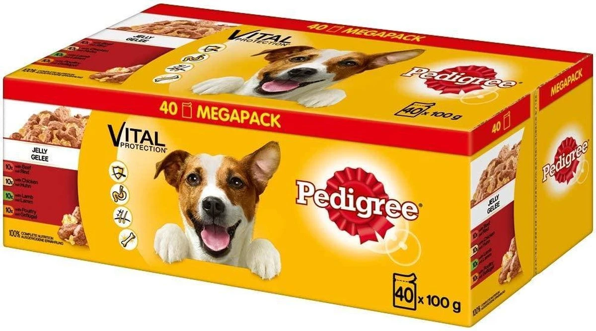 Pedigree Nat Hondenvoedsel 40 Zakjes Van 100gr = 4 Kg Nat Hondenvoer 5 Pedigree Nat Hondenvoedsel 40 Zakjes Van 100gr = 4 Kg Nat Hondenvoer - Afbeelding 3