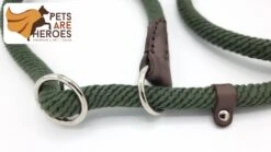 Sliplijn Met Stop - 1.2 Meter - Groen - Verstevigd - Roestvrij Staal - Verstelbaar - Hondenriem - Trainingslijn Voor Honden - Touw - Touwlijn - Lijn - Made In Portugal -Hondenspullen Verkoop 1200x674 3