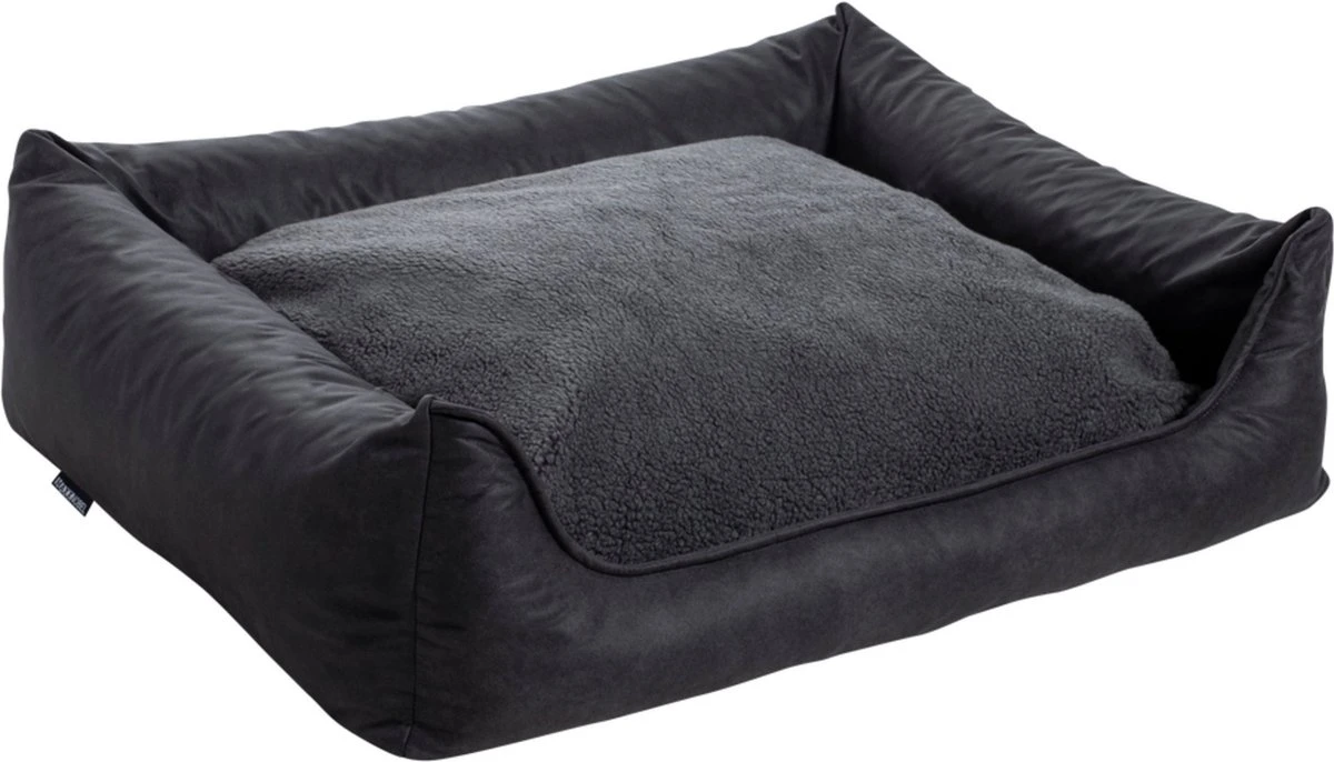 Maxxnobel Orthopedisch Hondenkussen - Lederlook/Teddy - M - 100 X 80 Cm - Zwart 4 Maxxnobel Orthopedisch Hondenkussen - Lederlook/Teddy - M - 100 X 80 Cm - Zwart - Afbeelding 2