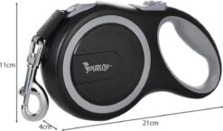 Hondenriem-Looplijn-Zwart/Grijs-8 Meter Oprol-Hond Lijn-Automatisch Rollijn -Hondenspullen Verkoop 1200x704 3