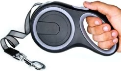 IGOODS - Uitlaatriem - Honden Riem - Katten Riem - Uitlaatriem Voor Dieren Rollijn - Hondenriem - 5 Meter Lang - Grijs -Hondenspullen Verkoop 1200x710