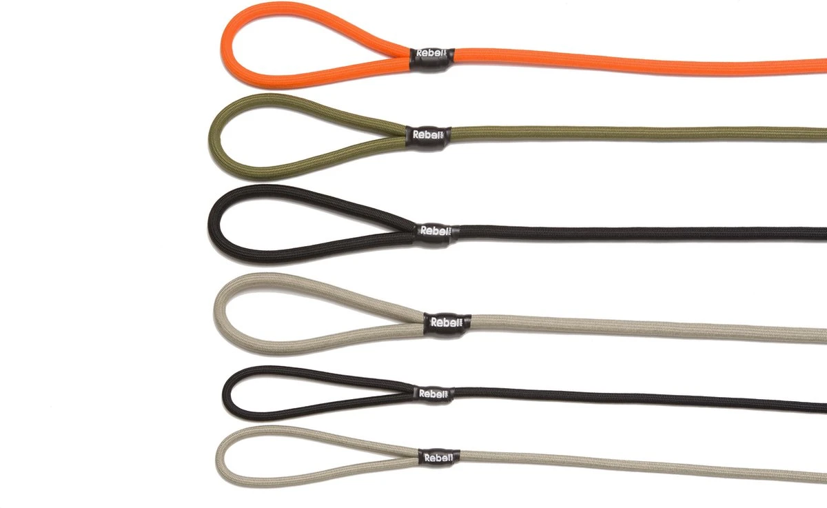 Rebel Petz - Honden Trainingslijn Met Halsband - Taupe, Zwart, Groen & Oranje - Maat Small Of Large - Kleur: Oranje, Maat: Large 12 Rebel Petz - Honden Trainingslijn Met Halsband - Taupe, Zwart, Groen & Oranje - Maat Small Of Large - Kleur: Oranje, Maat: Large - Afbeelding 10