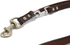 Verstelbare Trainingslijn Leer - 2 Meter - Bruin - Politielijn - Hondenriem - Hoge Kwaliteit Leer - Trainingslijn - Ambachtelijk Gemaakt In Portugal -Hondenspullen Verkoop 1200x768 2