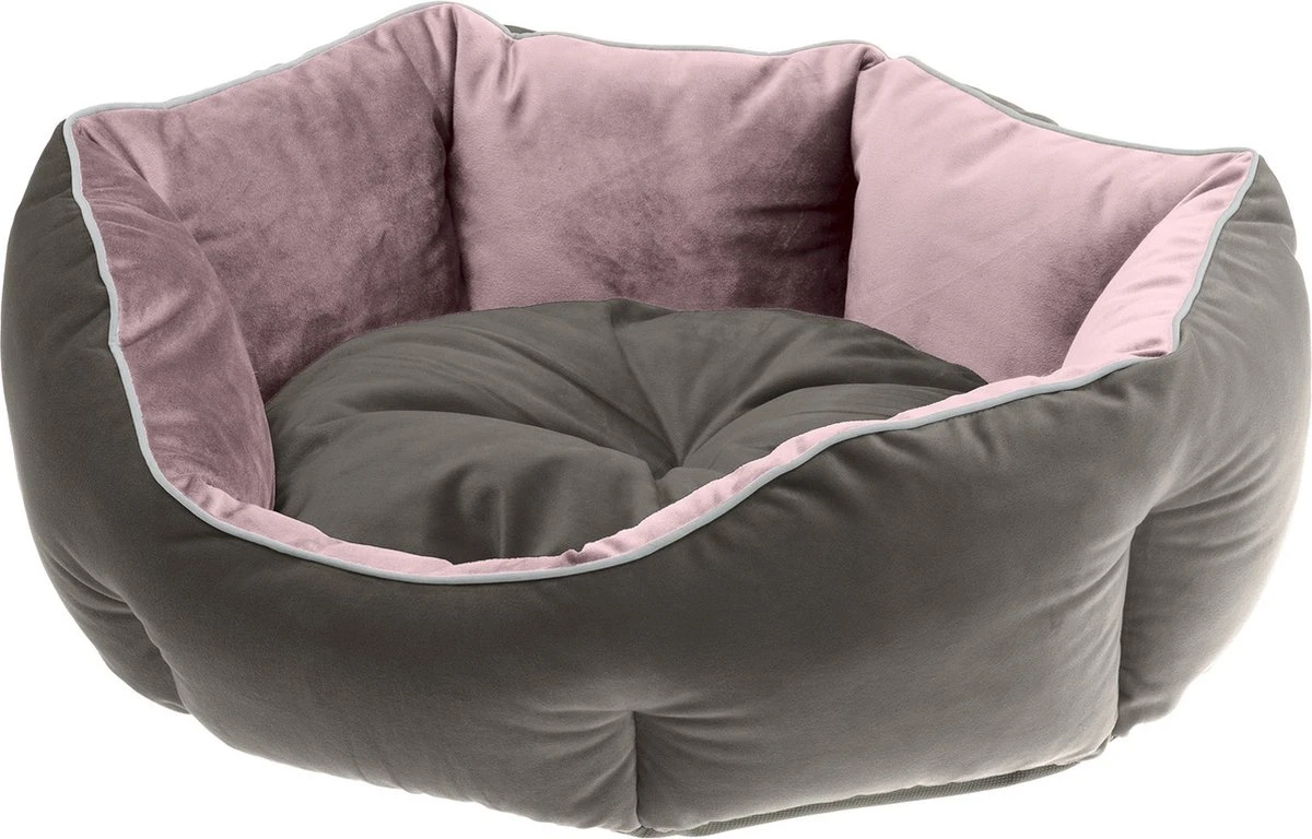 Ferplast Dierenmand Queen 60 X 46 Cm Fluweel Roze 4 Ferplast Dierenmand Queen 60 X 46 Cm Fluweel Roze - Afbeelding 2