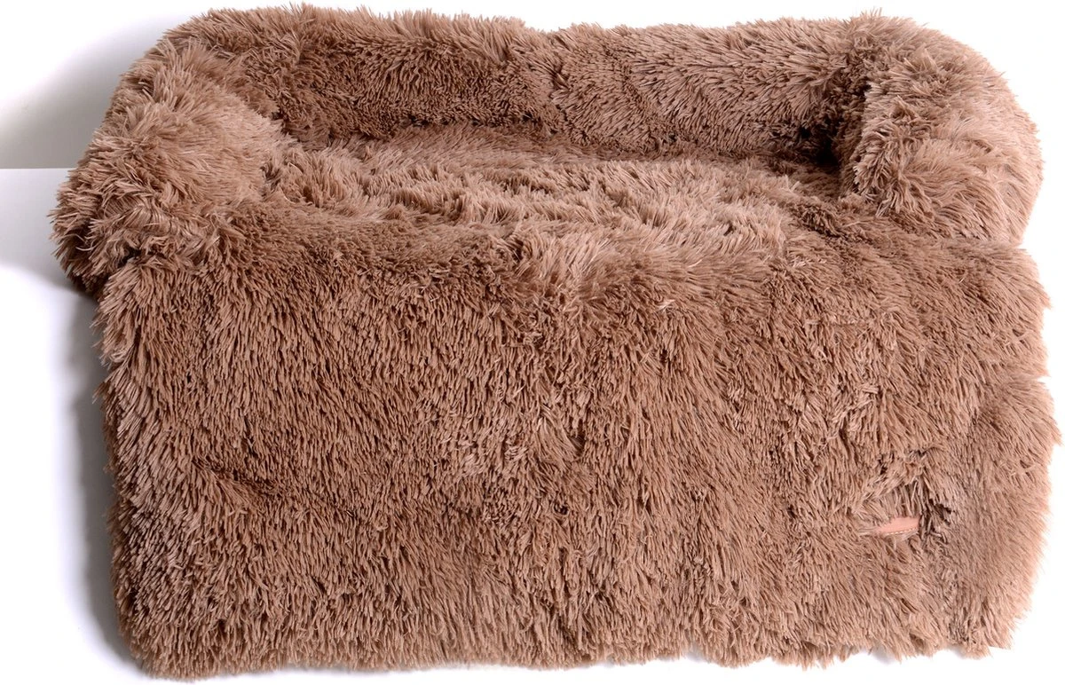 Dogs&Co Zachte Fluffy Hondenmat Voor Bank Maat S Khaki 75x75cm - HONDENMAND 4 Dogs&Co Zachte Fluffy Hondenmat Voor Bank Maat S Khaki 75x75cm - HONDENMAND - Afbeelding 2