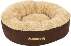 Scruffs Cosy Kattenmand - Comfortabel En Voordelig Met Zachte Binnenvoering En Imitatie Suède Buitenvoering - 3 Kleuren - Ø 45 Cm - Karamel -Hondenspullen Verkoop 1200x792 3