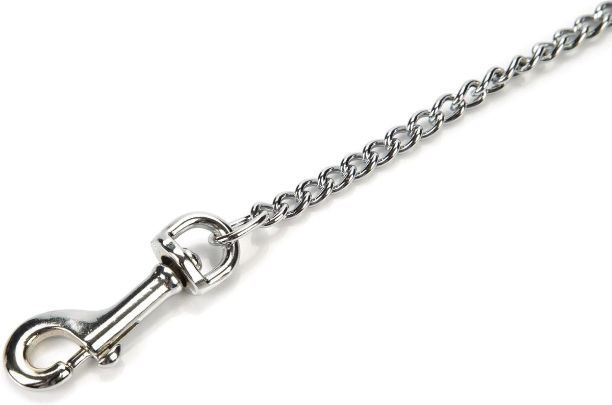 Beeztees - Hondenriem - Kettinglijn - Zwart - 2x112 Cm 4 Beeztees - Hondenriem - Kettinglijn - Zwart - 2x112 Cm - Afbeelding 2