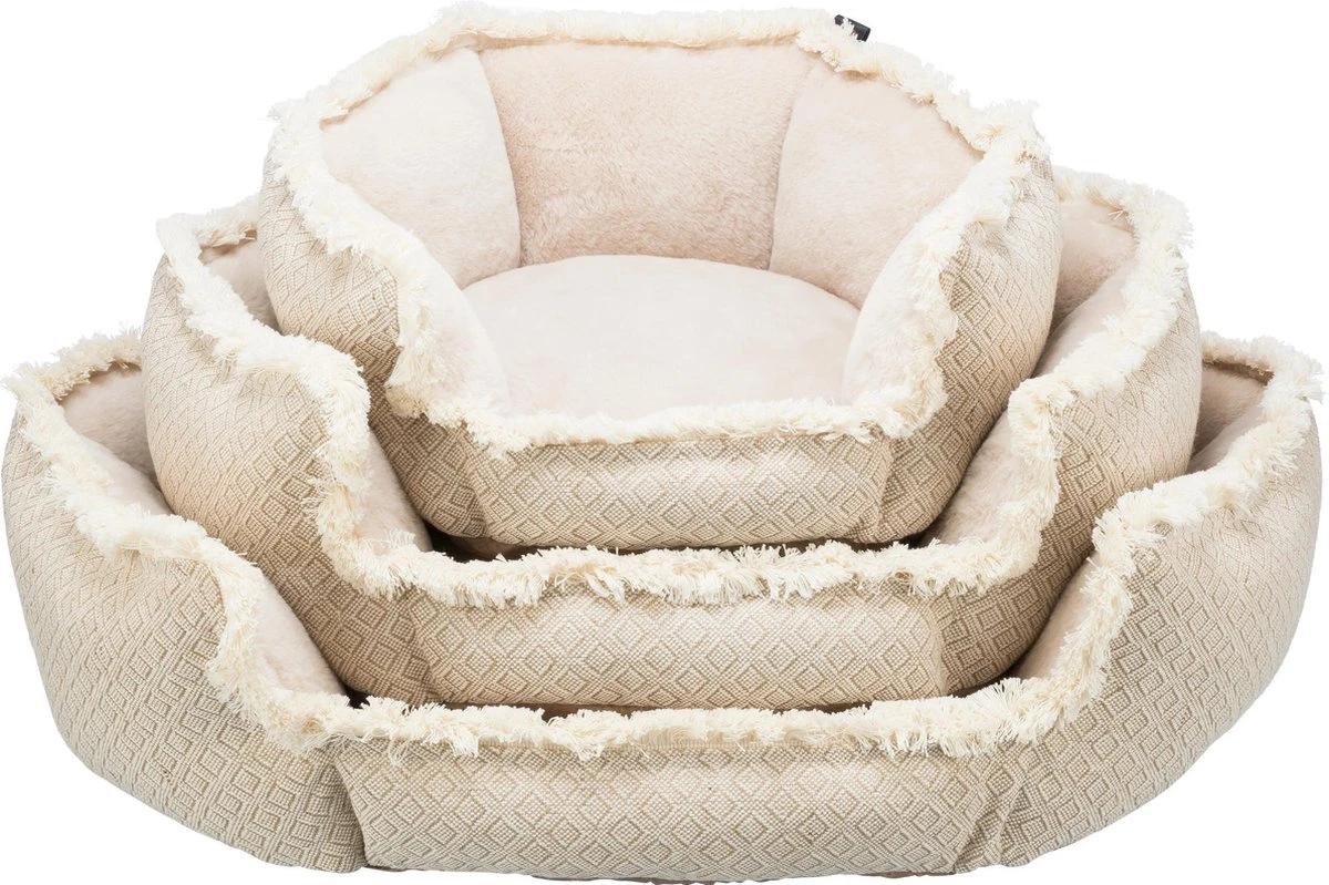 Trixie Hondenmand Boho Hoekig Beige - 50X50 CM 6 Trixie Hondenmand Boho Hoekig Beige - 50X50 CM - Afbeelding 4