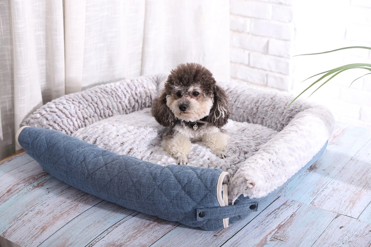 Cannie NEW Comfortabele - Hondenmand - Hondenbed - Warme Winter - 60*50*16 - Blauw 8 Cannie NEW Comfortabele - Hondenmand - Hondenbed - Warme Winter - 60*50*16 - Blauw - Afbeelding 6