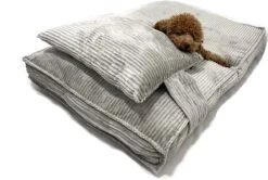 Orthopedisch Hondenkussen Grijs - Hondenmand Ribstof Premium L - Luxe Hondenbed 100x70cm - Grijs Tot 40 KG -Hondenspullen Verkoop 1200x806 5